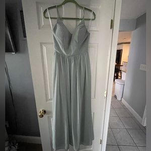 Mint green bridesmaid dress